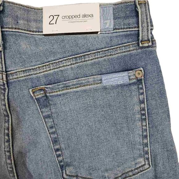 Alexa High Waist Crop Wide Leg Jeans Size 27 - Picture 3 of 9